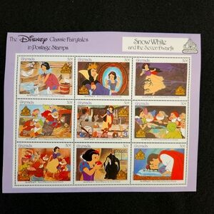 Disney Snow White Postage Stamps